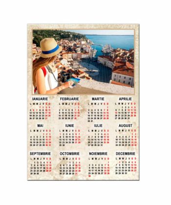 Calendar magnetic personalizat cu poza – rama magnetica pentru frigider