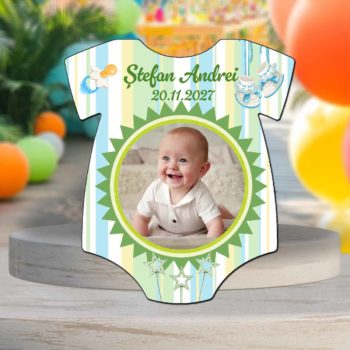 marturii botez baiat magnet tricou personalizat