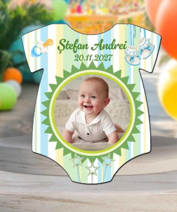 marturii botez baiat magnet tricou personalizat
