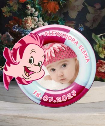 Marturii botez fetite magnet pestisor personalizat