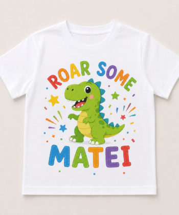Tricou personalizat copii 7-8 ani size 42 cu poza si text
