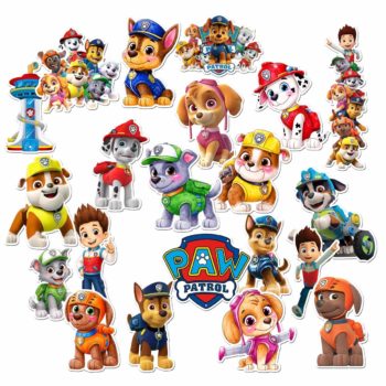 Stickere Patrula Catelusilor set 20 stickere Paw Patrol