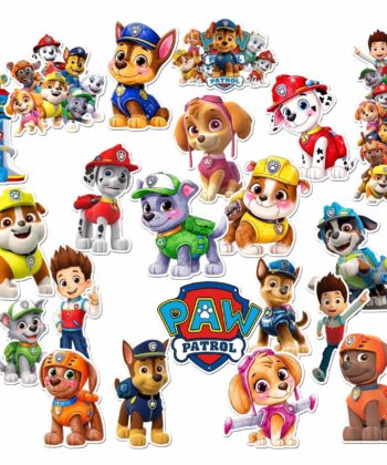 Stickere Patrula Catelusilor set 20 stickere Paw Patrol